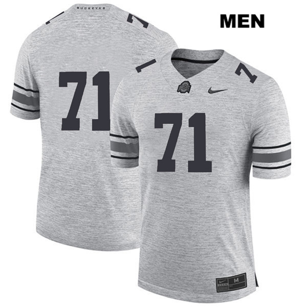 Ohio State Buckeyes Men's Josh Myers #71 Gray Authentic Nike No Name College NCAA Stitched Football Jersey DQ19Z07MF